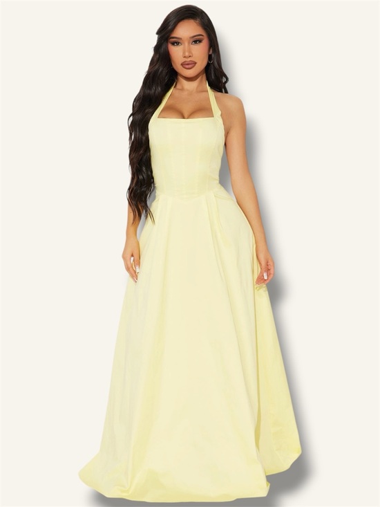 Fashion Nova Dresses & Skirts - Chelsea Poplin Maxi Dress - M